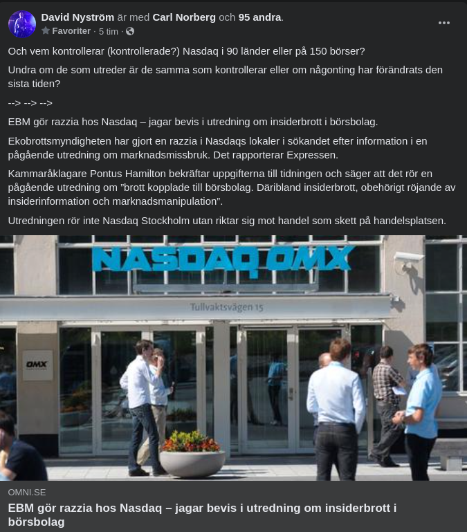 Razzia Hos Nasdaq Av EBM