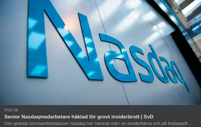Senior Nasdaqmedarbetare Häktad