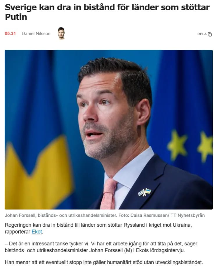 Biståndsindragning..
