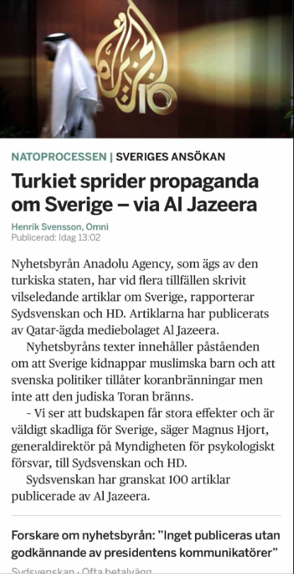 Turkisk Svenskpropaganda & Erdoğan-Kritik