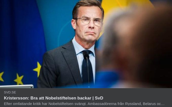 Barnhandlaren Tycker Bra Om Nobelstiftelsebackande