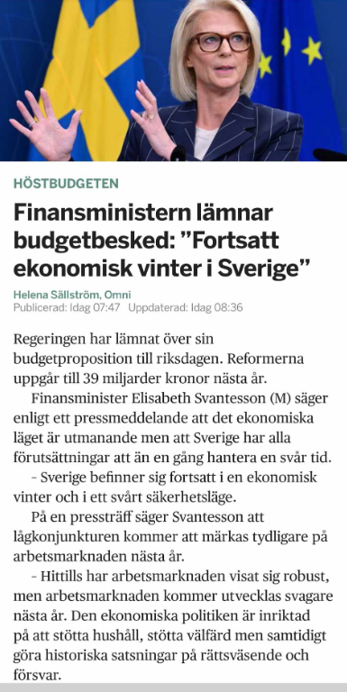 Svensk Ekonomisk Vinter