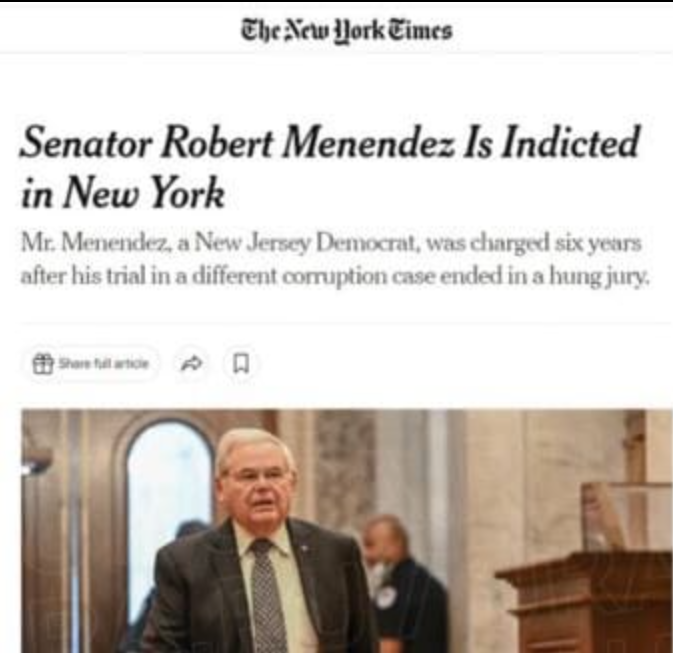 Senator Åtalad I New York