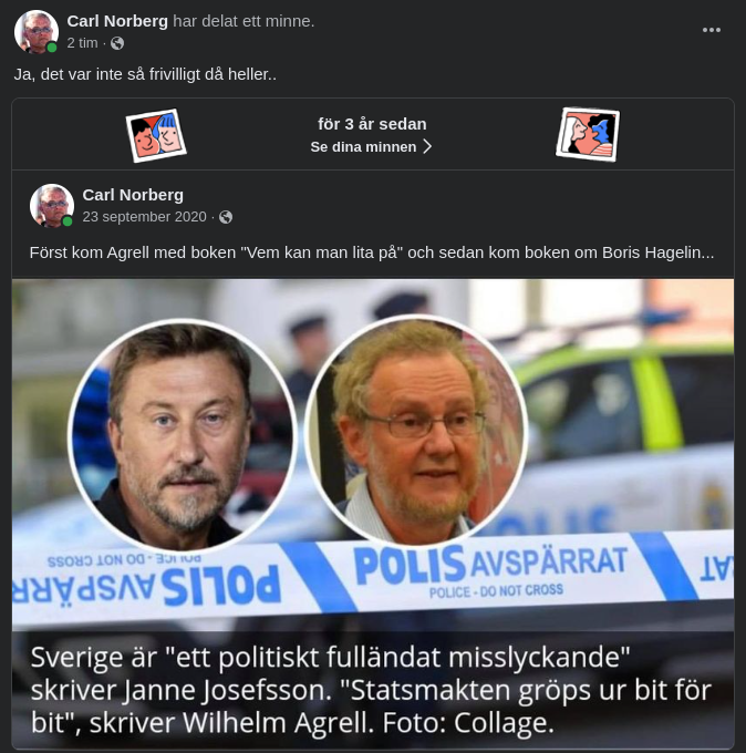 Ofrivilligt Redan Då