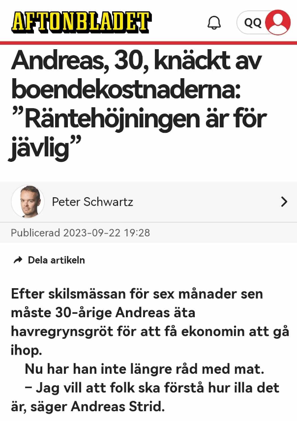 Inflationen & Boendekostnaderna