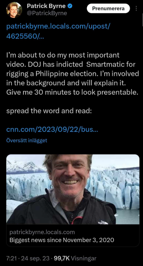 Patrick Byrne Lovar Video..