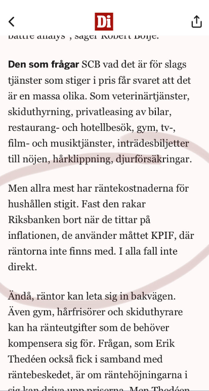 Priser, Ränta & Inflation