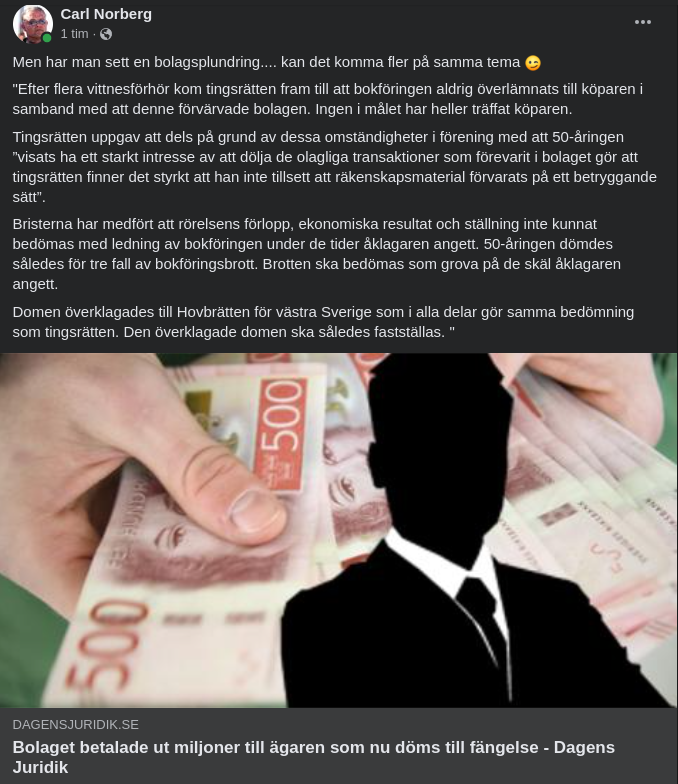 En Bolagsplundring..