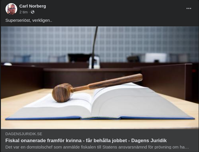 Onanerande Fiskal Behåller Jobbet