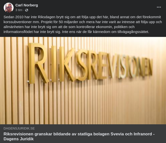 Allmänt Obrydda Statliga Bolagsbildningar