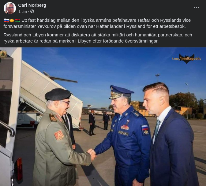 Libyskt Handslag I Ryssland