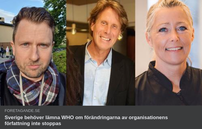 WHO & Svenskt Politiskt Tillstånd