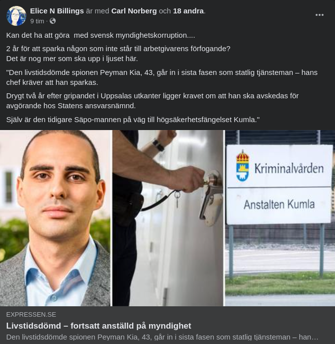 Livstidsdömd & Statsanställd