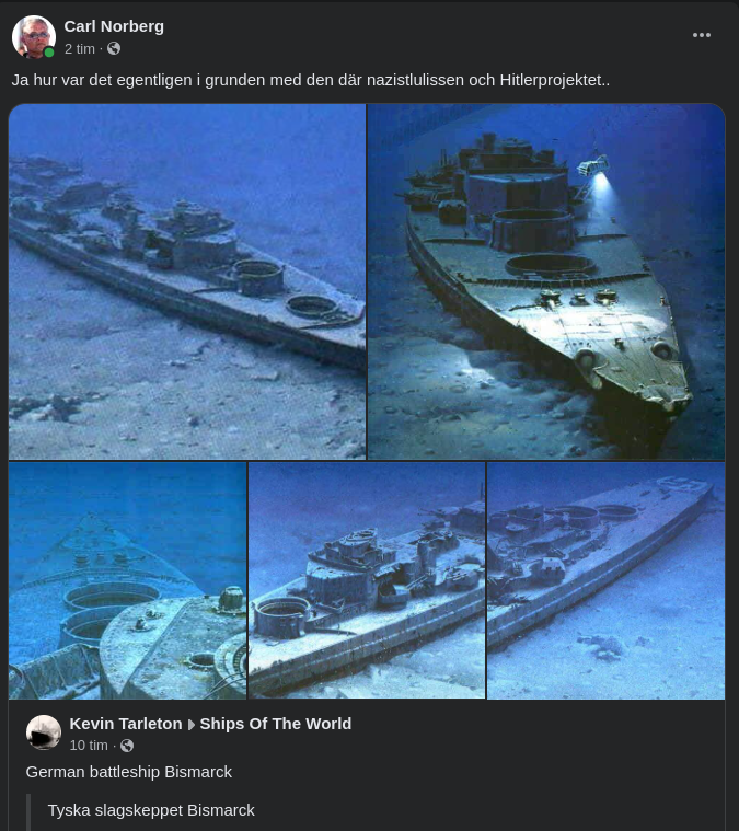 Bismarck, Nazistkulissen & Hitlerprojektet