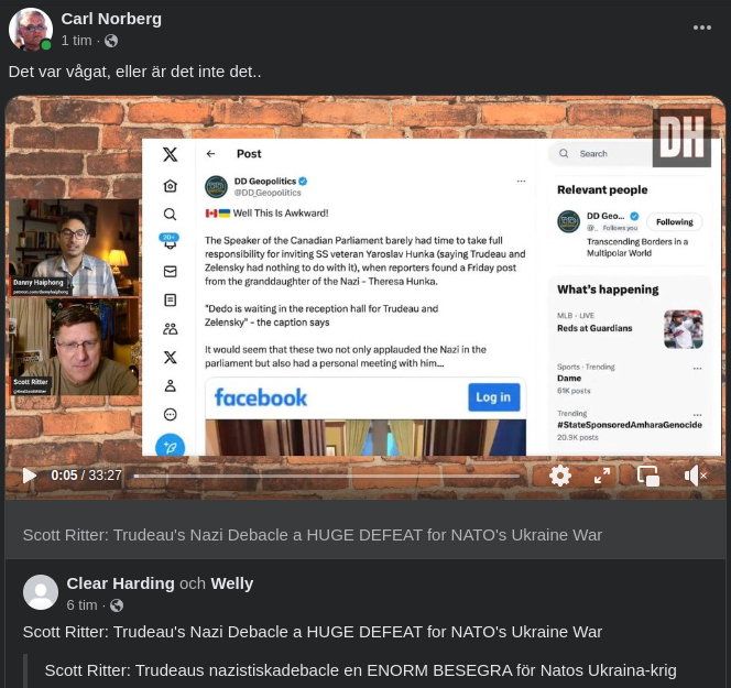 Scott Ritter & Trudeluttens Nazistfadäs