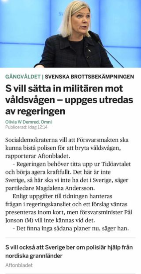 S För Militär Mot Våldsvåg