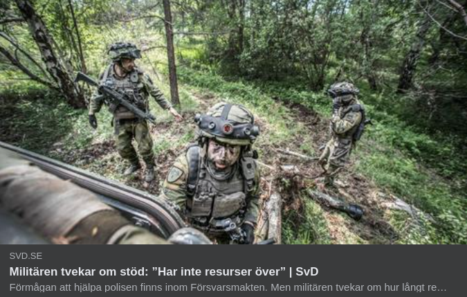 Resursmedveten Militär..