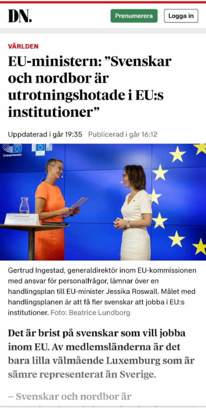 Institutionsutrotningshotade Svenskar