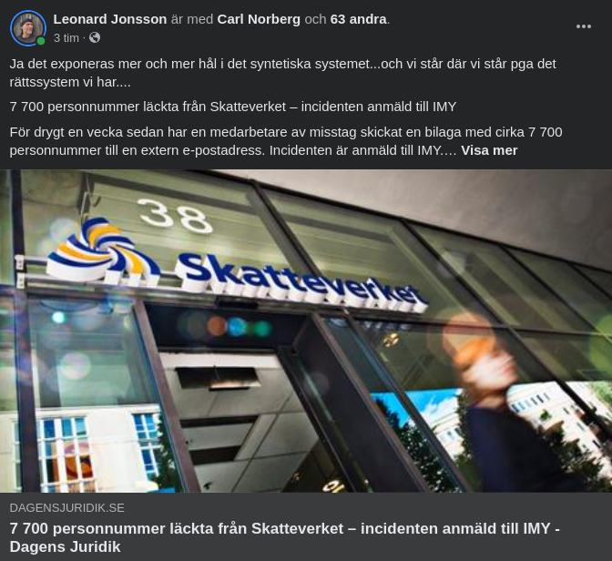 Listade Personnummer