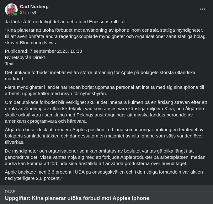 Kina Planerar Utökat Iphone-Förbud