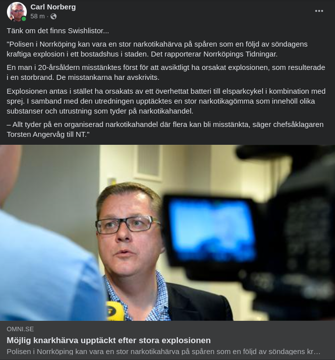 Exploderande Narkotikahärva