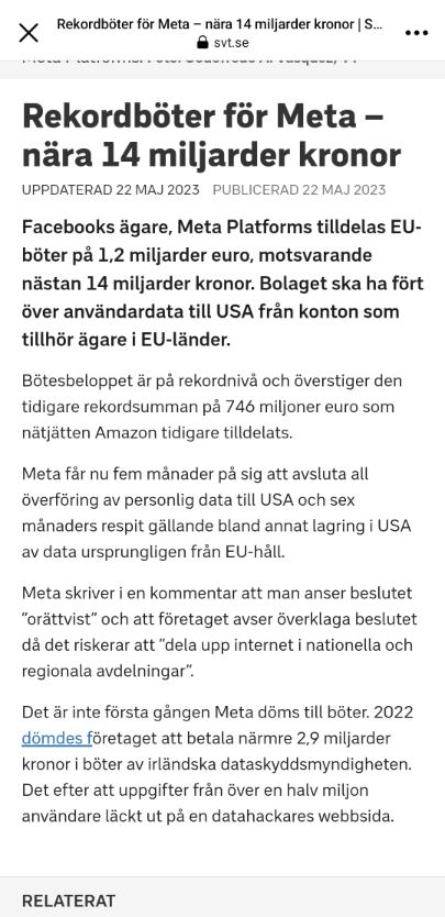 Rekordbot Från EU Till Meta