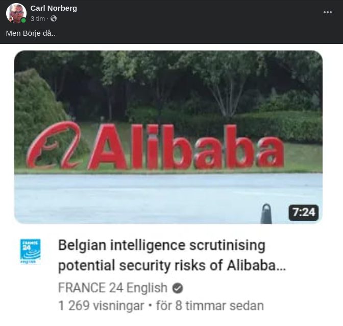 Alibaba & Belgisk Underrättelsetjänst