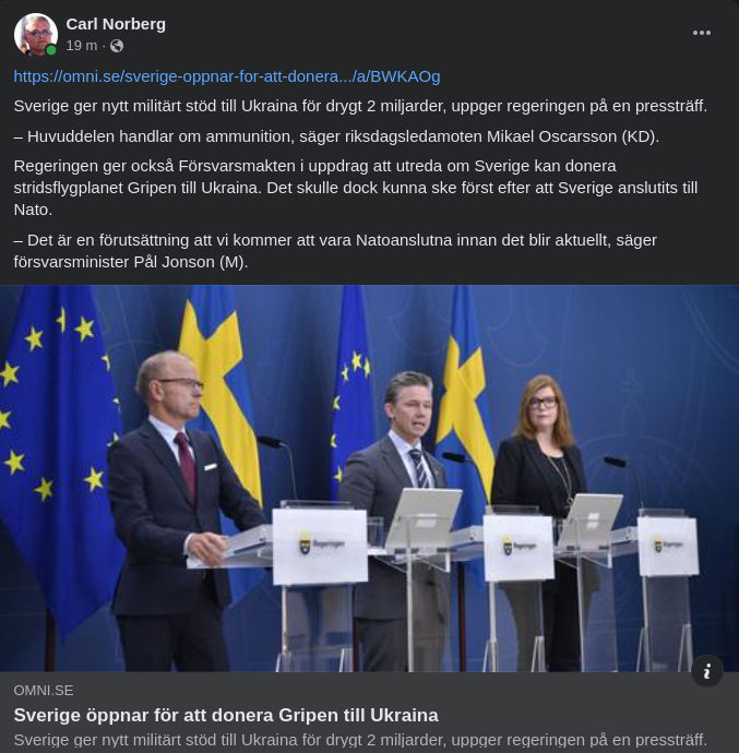 Gripen Till Ukraina?..