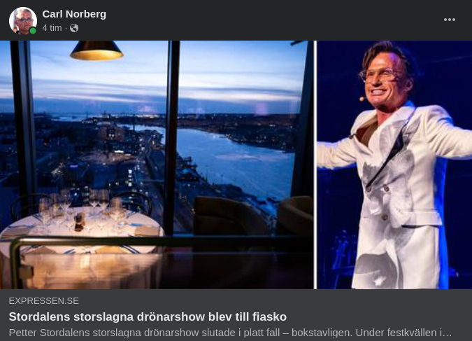 Storstalins Drönarshow Blev Fiasko