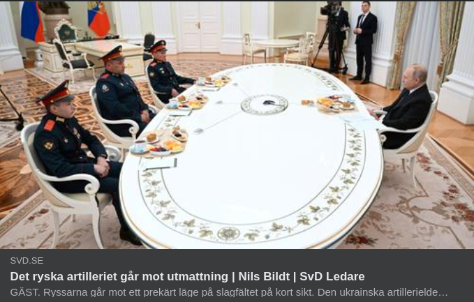 Artillerislitage & Räckvidder I SvD