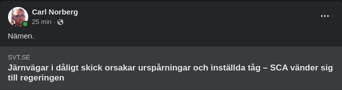 SCA Går Till Regeringen Om Järnvägar I Dåligt Skick