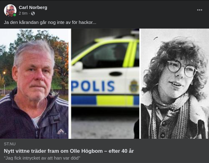 Nytt Vittne Efter 40 År