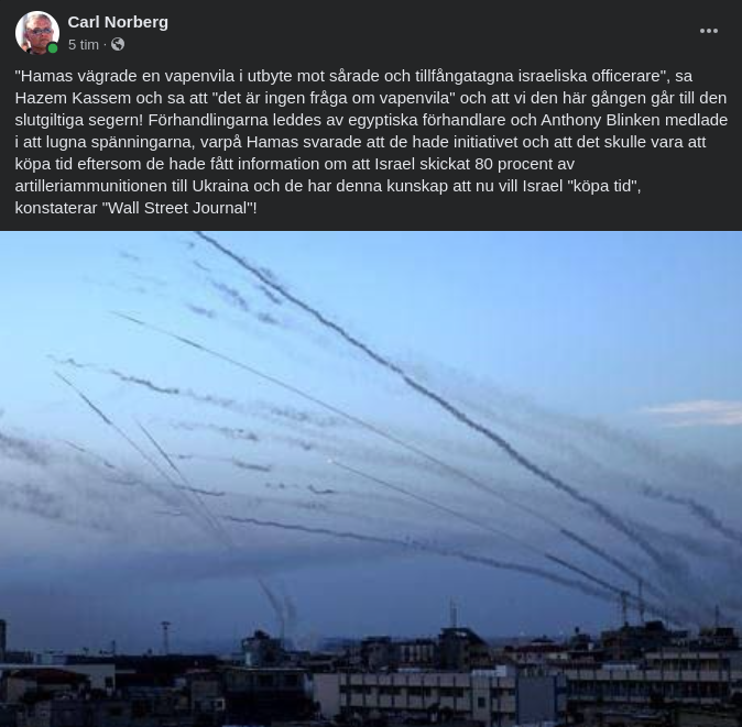 Hamas Vägrar Vapenvila