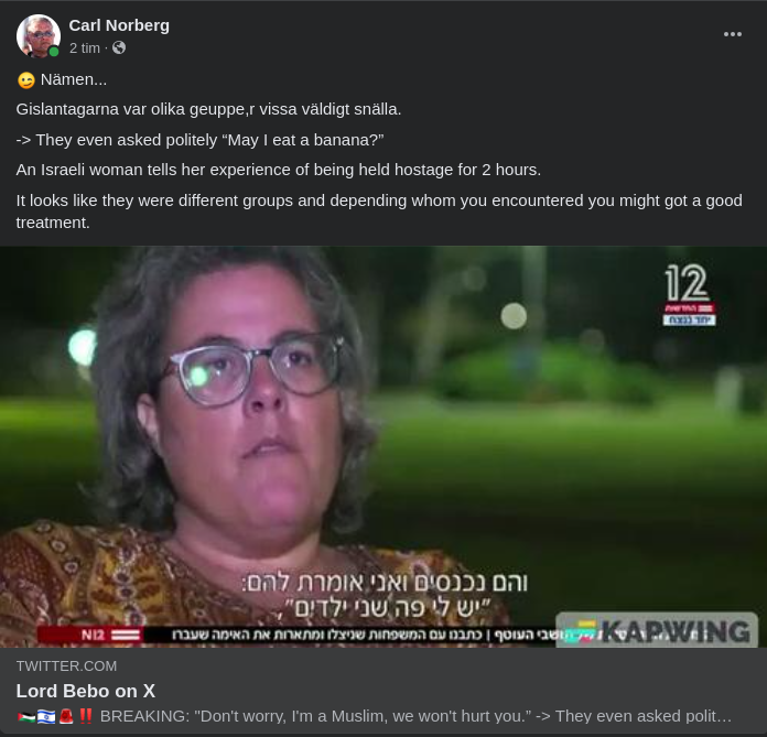 Välbehandlad Hamasgisslan