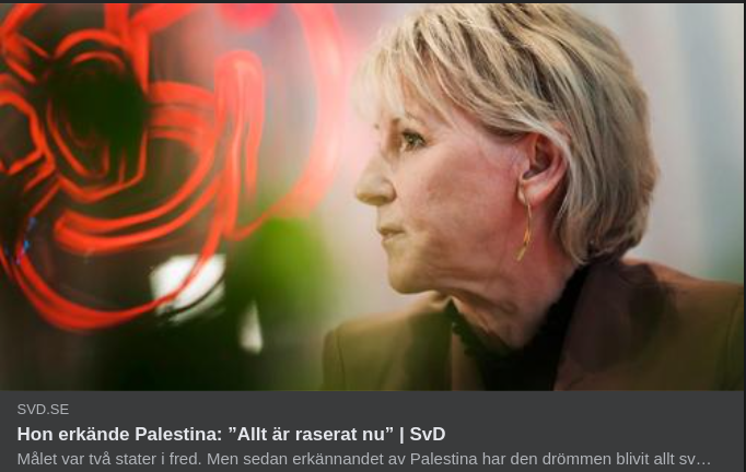 Svensk Palestinaförhoppning Raserad