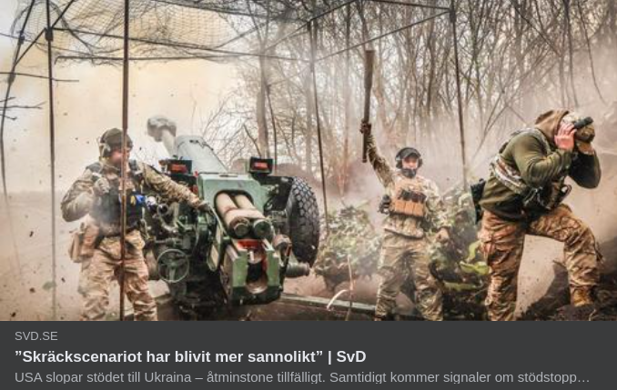 Mer Sannolikt Skräckscenario I SvD