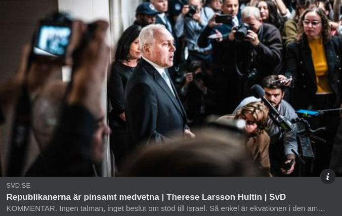 Djupt Saknad Talman..