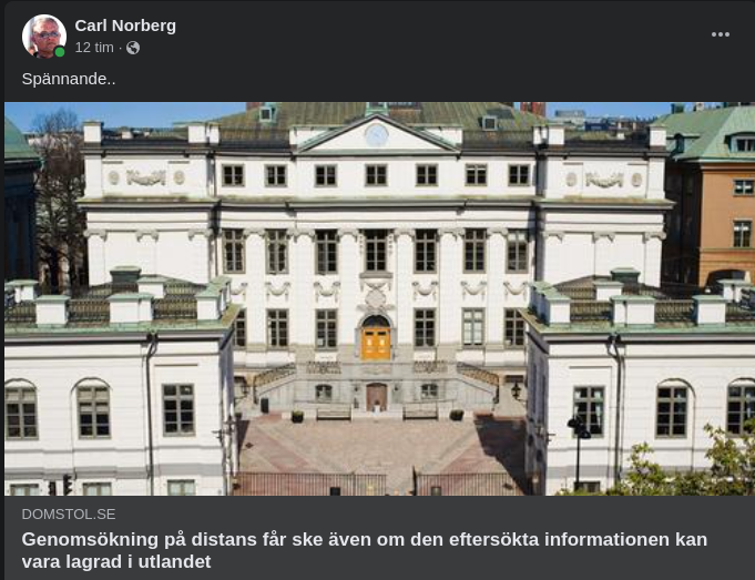 Tillåten Utlandslagrad Distansgenomsökning