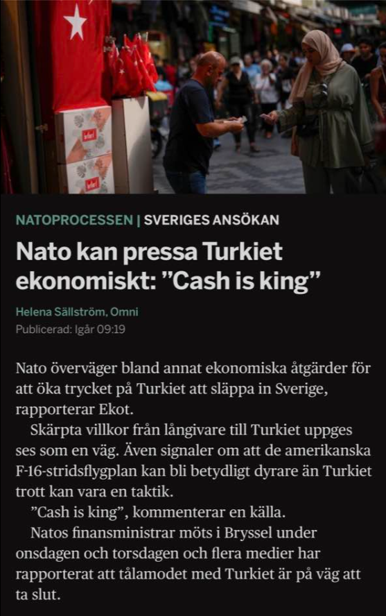 Natoekonomiskt Turkietpressande