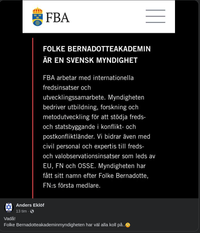 Myndigheten Folke Bernadotteakademin