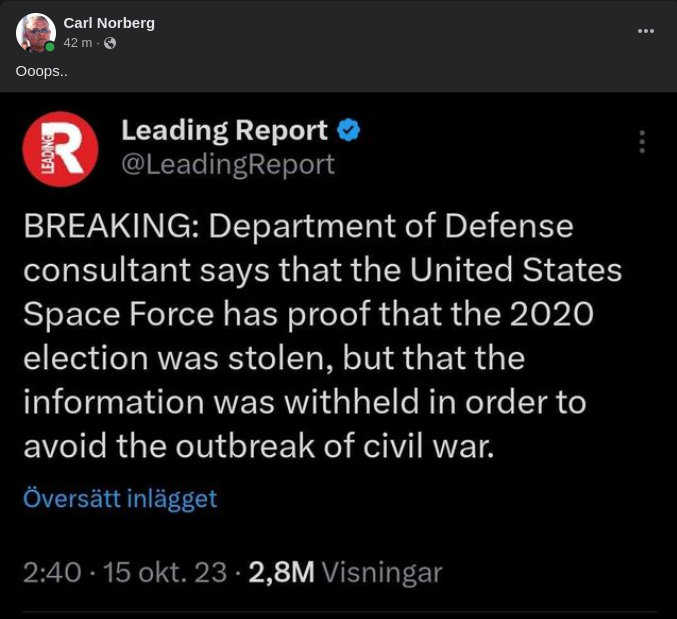 Hemligt Eller Inbördeskrig