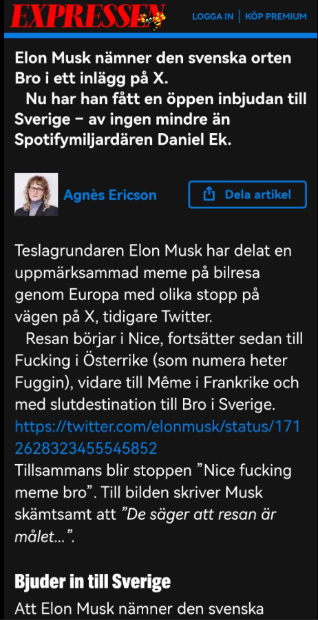 Inbjuden Musk
