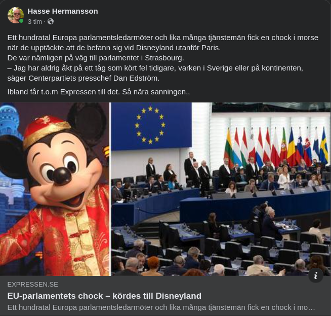 EU Kört Till Disneyland