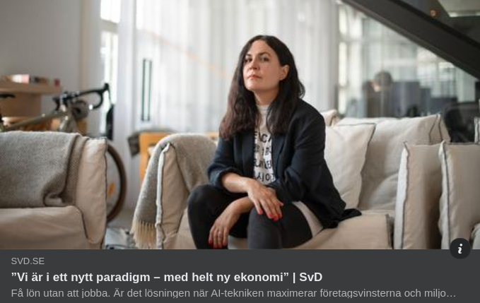 Nytt Paradigm Med Ny Ekonomi I SvD