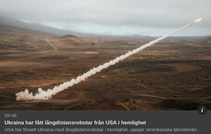 Hemligt Givna Amerikanska Långdistansrobotar I Ukraina