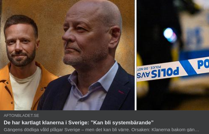 Kriminell Klanverksamhet I Aftonslasket