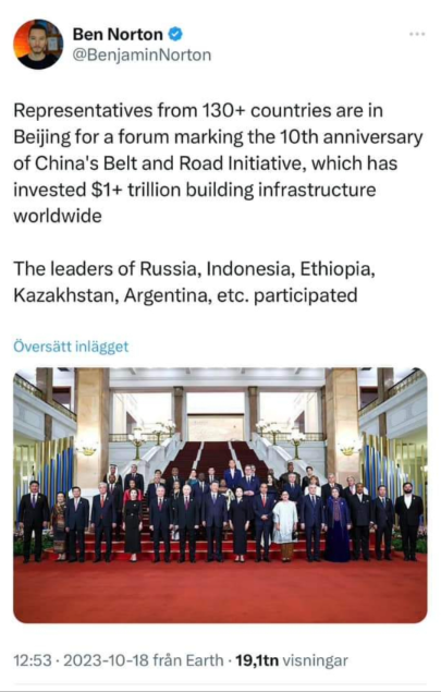 Fler Än 130 Länder På Tioårsjubileumsbesök I Kina