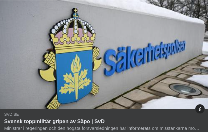 Säpo-Gripen Toppmilitär