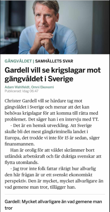 Krigslagspositiva Finansmannen Gardell