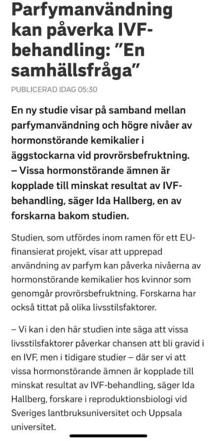 Parfymerad Hormonstörning